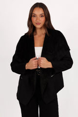 Lopez Faux Sherling Jacket Black