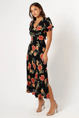 Christine Midi Dress Sunset Floral