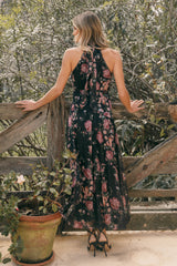 Eden Maxi Dress Black Floral