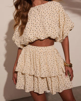 Sweet Harmony Floral Puff Sleeve Top