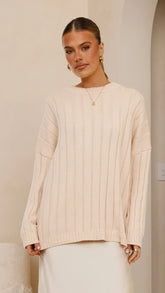 Naiva Oversized Knit Cream