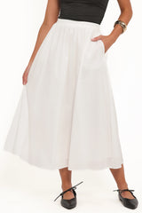 Oakley Midi Skirt White