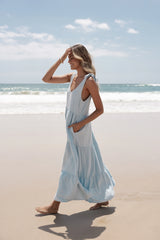 Marcy Midi Dress Blue