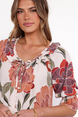 Bertha Top Fall Floral
