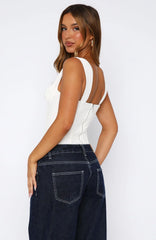 Chasing Shadows Bustier Off White
