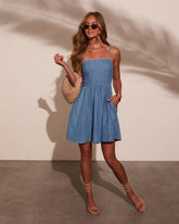 Adrianne Denim Mini Dress