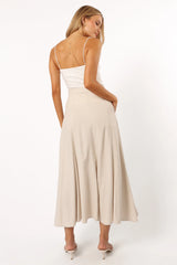 Odetta Maxi Skirt Oatmeal