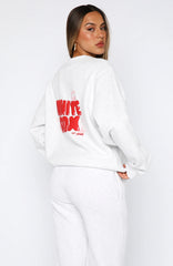 11th Street Sweet Kisses Oversized Sweater Cherry Glaze
