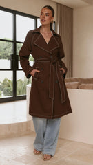 Cora Trench Coat Brown