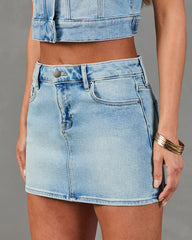 Laney Denim Mini Skirt