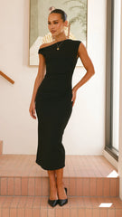 Lilah Midi Dress Black