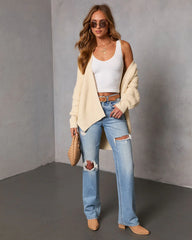 Soft Moments High Low Open Knit Cardigan