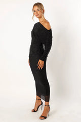 Loeve Long Sleeve Midi Dress Black