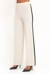 Jules Knitted Pant Set White