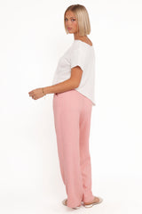 Dean Linen Pants Light Pink
