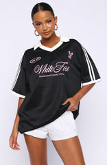 Stolen Glances Oversized Jersey Black