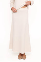 Willis Knitted Skirt Cream