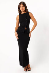 Adeline Two Piece Set Black