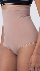 BZEZ Smoothing Sculpt High Waisted Brief Bare