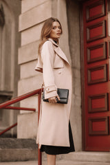 Cayenne Contrast Binding Trench Coat Camel