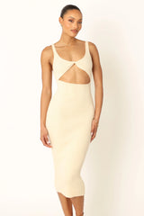 Nita Midi Dress Beige
