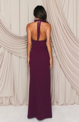 Twilight Temptation Maxi Dress Plum
