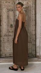 Stayla Maxi Dress Chocolate