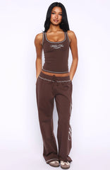 Dont Need Anyone Track Pants Chocolate