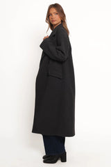Brylie Oversized Coat Charcoal