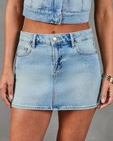 Laney Denim Mini Skirt