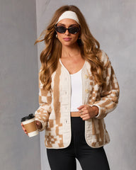 Timeless Form Geometric Sherpa Jacket