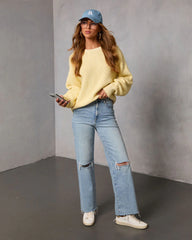 Instant Smile Ribbed Knit Sweater