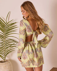 Sunset Jetsetter Abstract Mini Dress