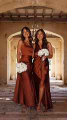 Alaria Maxi Dress Rust