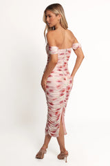 Cyra Midi Dress Rose