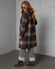 Devora Plaid Double Breasted Coat