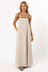 Elliana Maxi Dress Beige