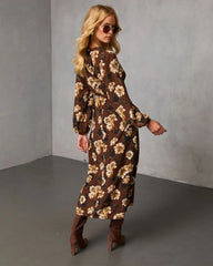 Sierana Printed Midi Dress