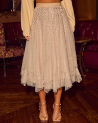 After Cocktails Tulle High Low Skirt