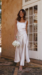 Alaria Maxi Dress Champagne