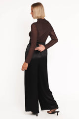 Joyce Wide Leg Pant Black