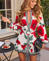 Rosalien Belted Mini Dress