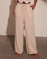 Hazel Pinstripe Wide Leg Pants