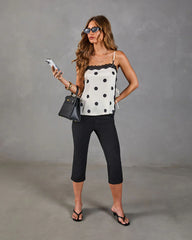 Riona Side Tie Polka Dot Cami