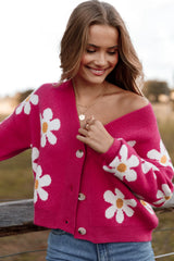 Daisy Cardigan Orchid