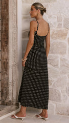 Shania Maxi Dress Black Floral