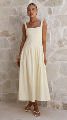 Lucy Drop Waist Maxi Dress Butter