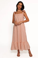 Irina Maxi Dress Pink Stripe
