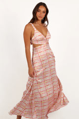 Sydney Maxi Dress Sunset Check