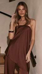 Tova Strapless Top Chocolate